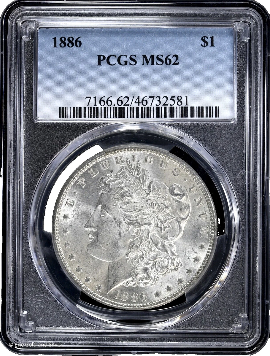 MS 62 Graded 1886 Year Morgan US Dollars (1878-1921) for sale | eBay