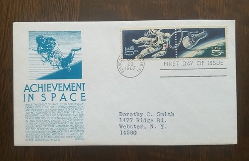 US FDC # 1331-1332 Achievement in Space 1967.