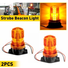 30 Led Strobe Beacon Forklift Light Truck Atv Rooftop Amber Emergency Warning 2x