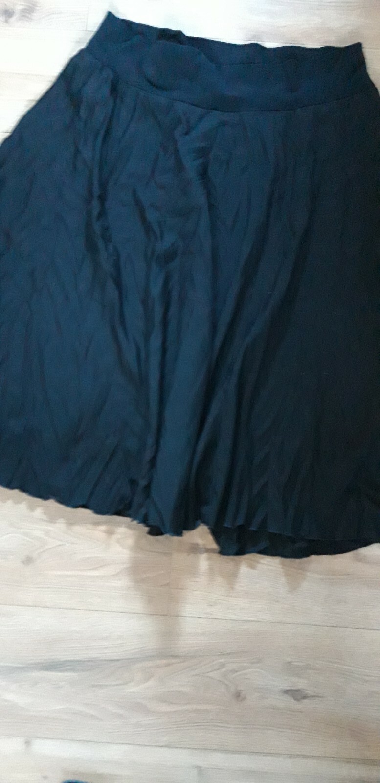 OSKA Black Lagenlook Crinkle Skirt Size 4 Uk 18 Preowned Vgc eBay