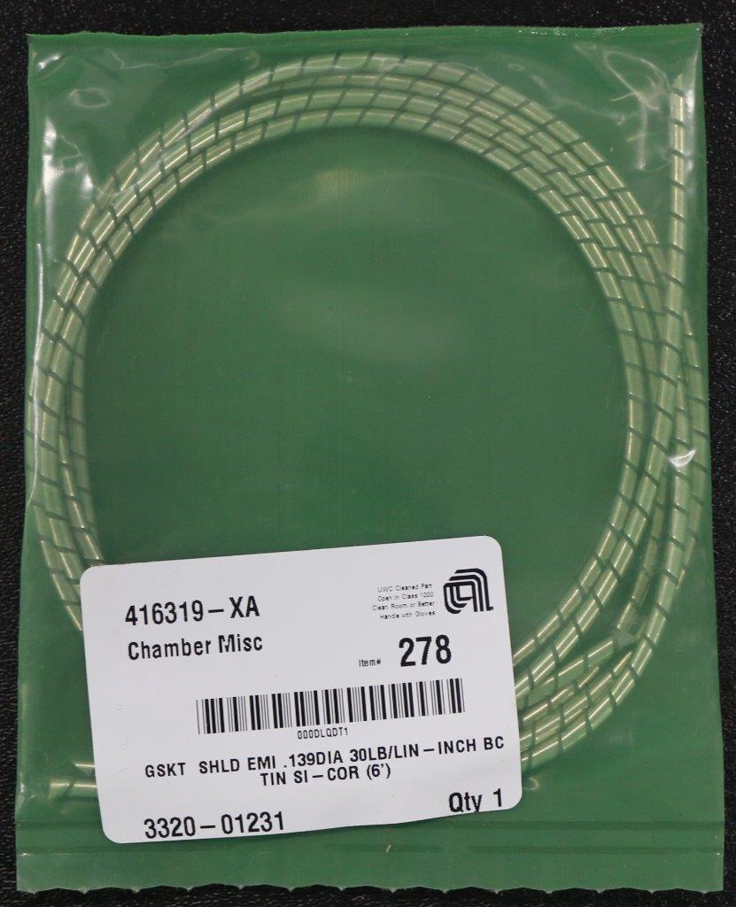 Applied Materials 3320-1231 GSKT SHLD EMI .139dia 30lb/lin