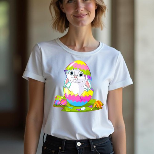 Family Bunny Happy Easter T-Shirt Tee Cute Festival Holiday Party Matching 1#ED - Picture 10 of 24