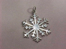Sterling Snowflake Pendant 1"