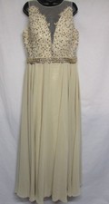 Women Sleeveless beaded Lace Mesh Elegant Bridesmaids Formal Prom Gown  P-5