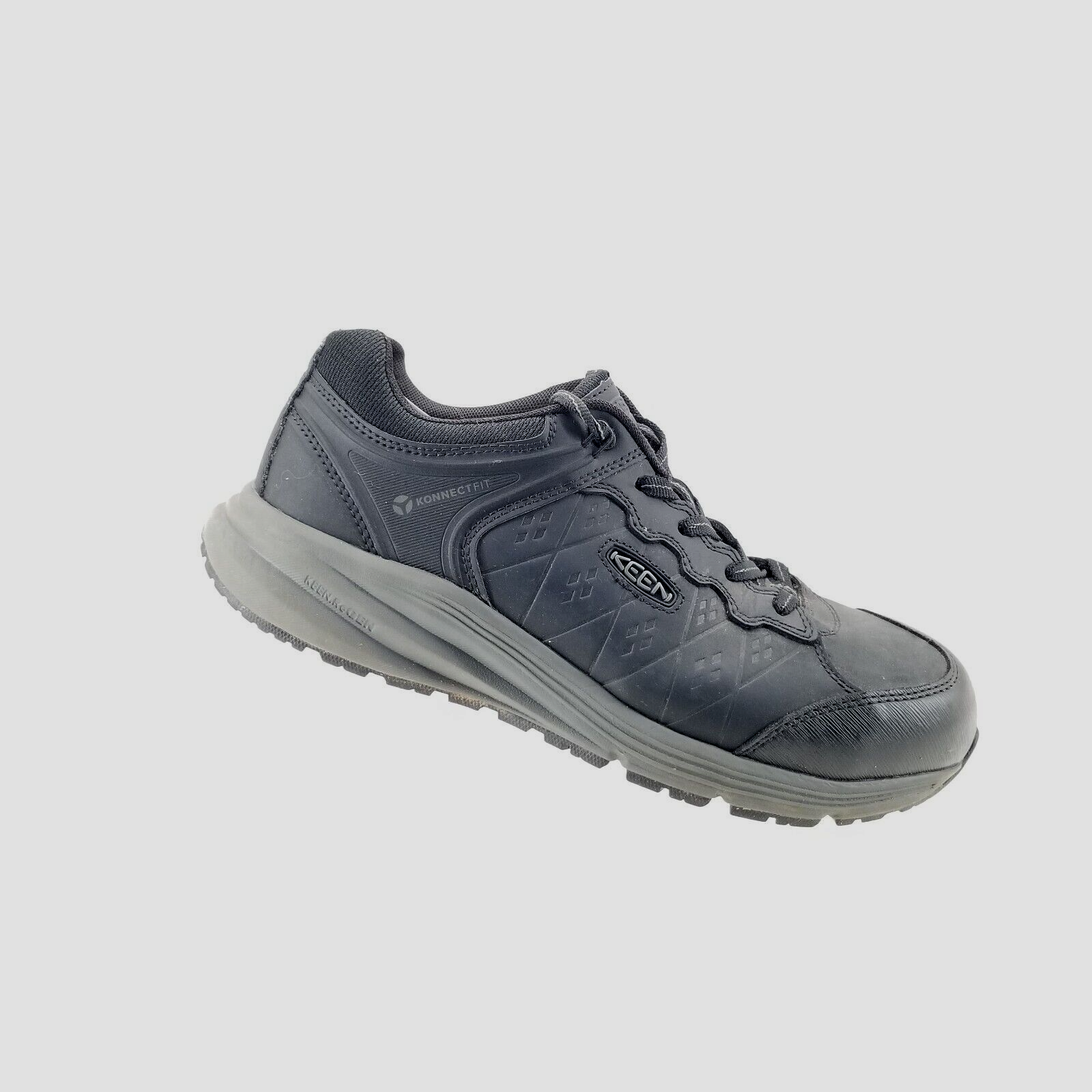 Sneakers da lavoro Keen Vista Energy ESD nere in pelle fibra di carbonio utility taglia 9