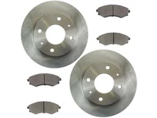 For 1998-2002, 2005-2006 Hyundai Elantra Brake Pad and Rotor Kit Front 71154GZXK