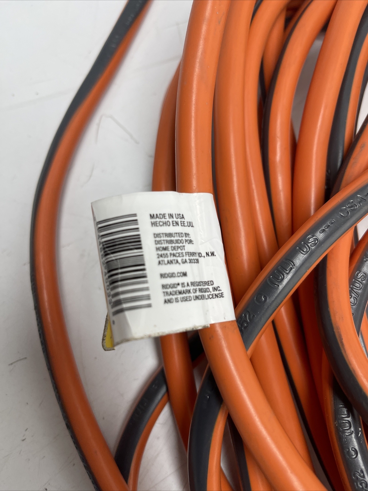 Ridgid 50 ft 12/3 Heavy Duty Contractor Grade Indoor/Outdoor Extension