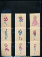 lot 13 1989 Panini Barbie Album Stickers  C D F H I J K L M N R T X tough