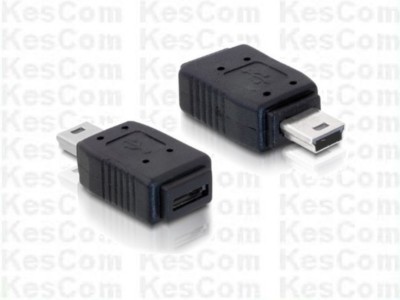Delock 65155 USB 2.0 Adapter Micro-B Buchse auf Mini-B Stecker