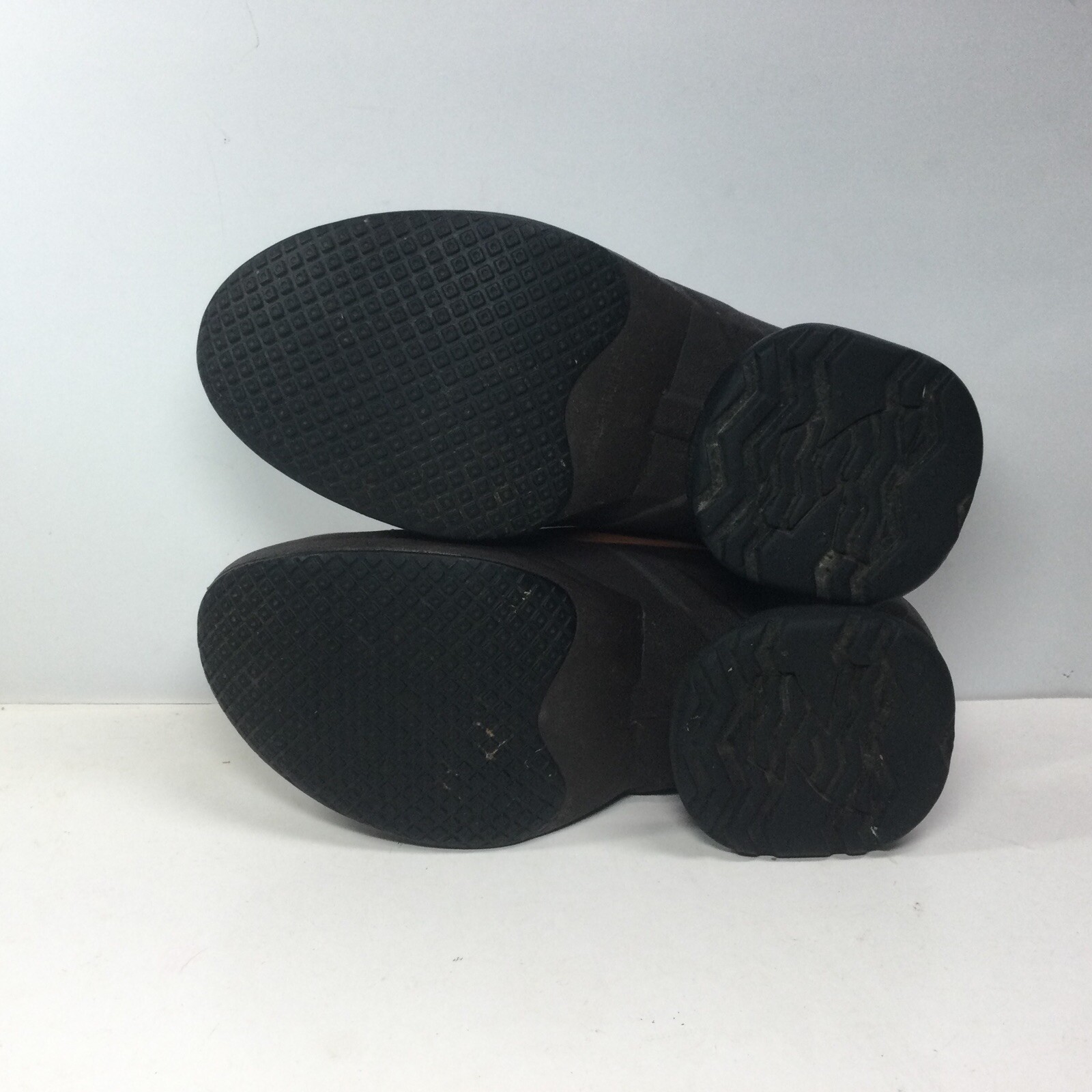 ZCoil Spring Shoes USA Size W 9.0 Brown Leather Slip On Side Zipper