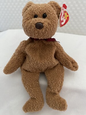 Ty Beanie Babies Curly The Bear 8'' From 1993 Seen in Baby Einstein