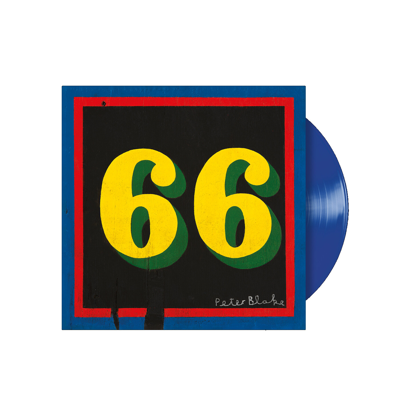 66 - Lp 180 Gr. Blue Vinyl + Poster + 12 Pg Full Size Booklet Gatefold Indie Ex