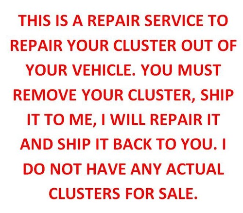 03-07 CHEVROLET SUBURBAN AVALANCHE INSTRUMENT GAUGE CLUSTER REPAIR FIX 04 05 06 - Picture 3 of 3