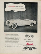 1953 Nash-Healey Dual Jetfire Powerplant Ambassador Rambler Vintage Print Ad