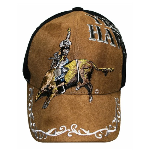 New Yee Haw Brown Faux Suede Bullrider 