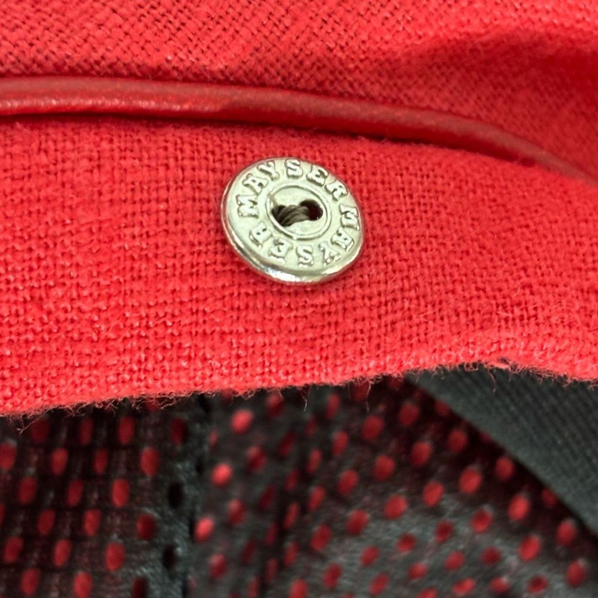 NWT Mayser Red 100% Linen Rare Beret Large Hat | eBay display picture 3