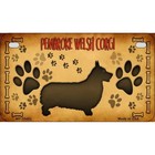Pembroke Welsh Corgi Novelty Metal Motorcycle Plate