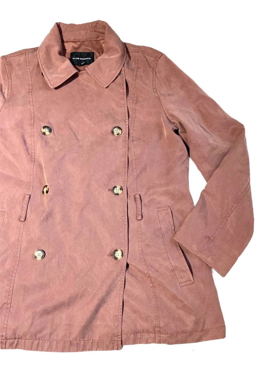 Veste Manteau Club Monaco Femme - Vert Olive, Taille XS, Style Sailor Avec Ceinture