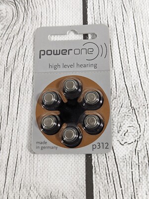 PowerOne P312 Hearing Aid Batteries New Sealed