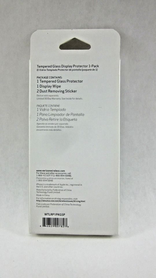 Verizon Tempered Glass Screen Protector for iPhone 8 Plus, 7 Plus, 6 ...