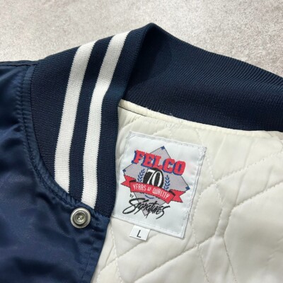 GQ494◇Felco : 90's USA製 Yankees 80s 90s MLB NEW YORK YANKEES FELCO SATIN JACKET MADE IN USA