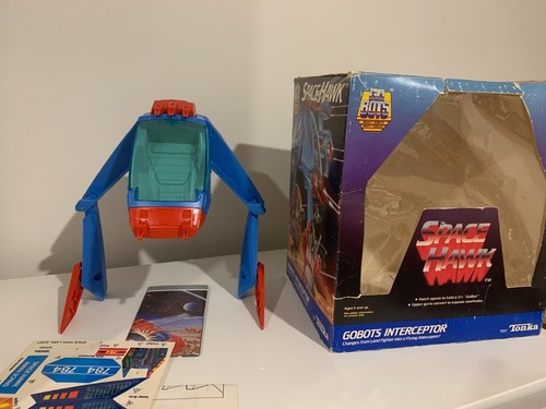 1986 GoBots Interceptor Space Hawk With Catalog Unused Stickers MIB Transformers - Picture 17 of 21