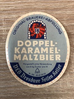 Bieretikett Brauerei Felsenkeller Dresden DDR (UN)