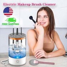 Electric Makeup Brush Cleaner Machine Automatic Cosmetic Brush Washer Dryer USB