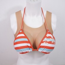 Fake Boobs Breast Forms Silicone Breastplate B-Y Cup for Crossdresser Womens