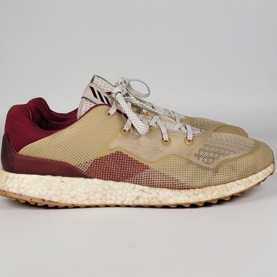 Adidas Crossknit DPR Mens 11 Spikeless Golf Shoes EF5746 Sneakers Red Tan Lace