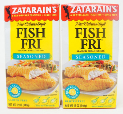 Zatarain's New Orleans Style Fish Fri Seafood Breading Mix Seasoned - 12oz 2 PK