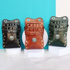 Barber Scissors Bag Hairstylist Waist Bag 7-Slot Detachable Scissor Holder STJR