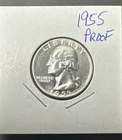 1955 25C US Silver Proof Washington Quarter