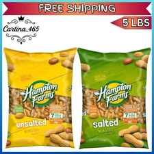 Hampton Farms In-Shell Peanuts, 5 lbs *NEW & SEALED*