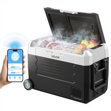 VEVOR Car Refrigerator 37 QT Compressor Electric Cooler with Wheels  Dual Zone