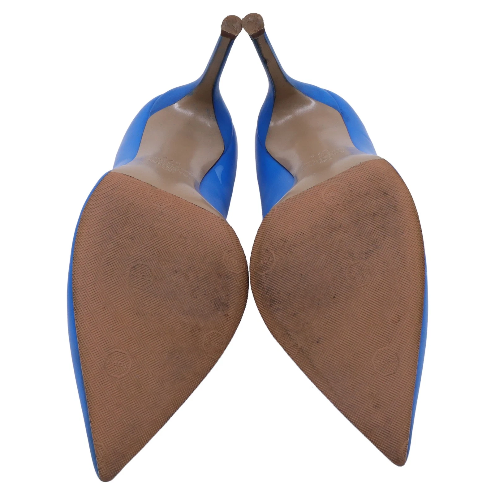 Valentino Garavani Rockstud decolte a punta in pelle donna blu taglia 37 5