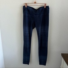 Athleta Blue Printed Activewear Workout Athleisure Pants Medium
