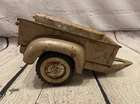 Vintage Tonka Pickup Truck Trailer Brown 1950's Pressed Steel