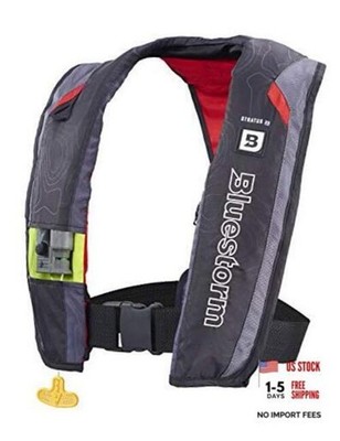 Stratus 35 Inflatable Life Jacket PFD for Adults | US Coast Guard Nitro Red
