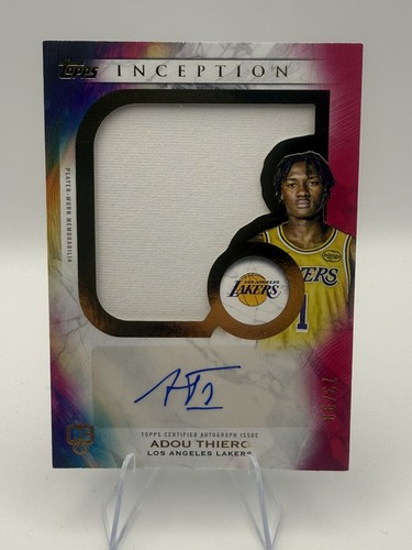 2025-26 Topps Inception Basketball Adou Thiero Jumbo Rookie Patch Auto /99 