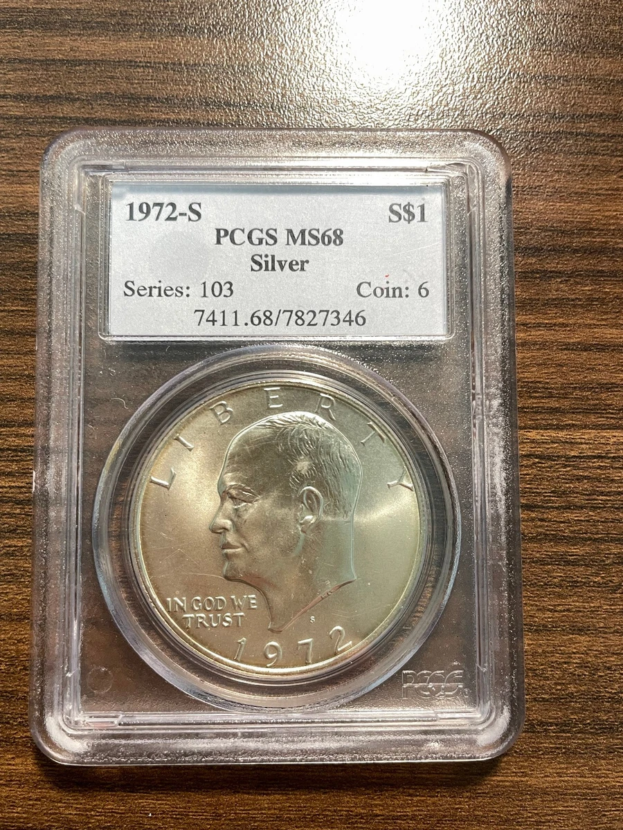 MS 68 Graded 1972 Eisenhower Dollars (1971-1978) for sale | eBay