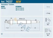 Bougies de préchauffage Hyundai H100
