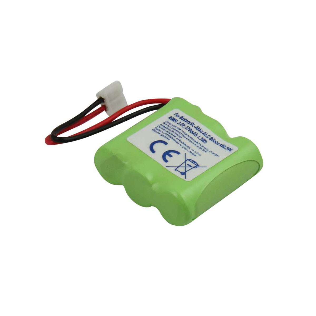 Batterie Alcatel Biloba 490 Avizar 3.6V 370mAh NiMH accumulateur vert fixe
