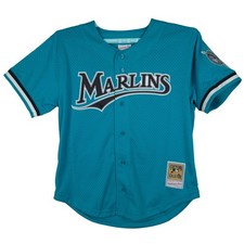 Authentic Andre Dawson Marlins Mitchell & Ness MLB Large BP Jersey Teal #8 NWT