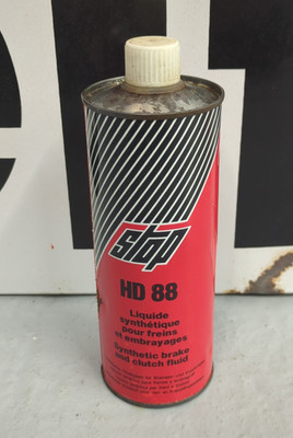 Vintage französische DBA Stop HD88 Brems-/Kupplungsflüssigkeit 485 ml Blech-/Dose leer (LO20)