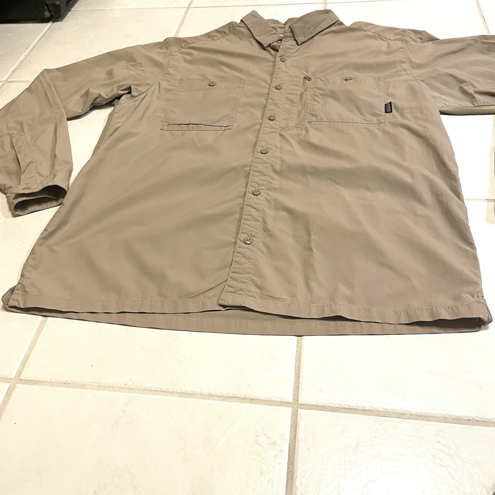 Patagonia Mens XXL Sol Patrol Shirt Light Brown Fishing Hiking Travel thumbnail 4