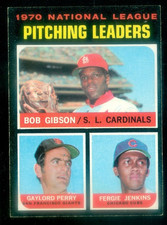 1971 TOPPS #70 NL PITCHING LEADERS GIBSON EX