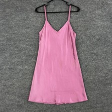 Reformation Dress Small Satin Slip Mini Pink Strappy Casual Party Relaxed Girly