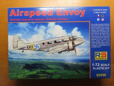RS MODELS 1/72 Airspeed Envoy (92098)