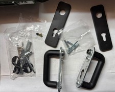 Doppia Maniglia per Porta Tagliafuoco, Antincendio in Polipropilene nero